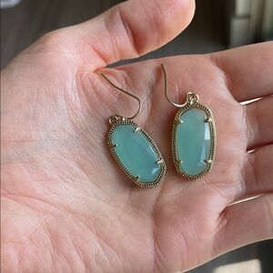 Kendra Scott Chalcedony Glass Dani drop earrings
